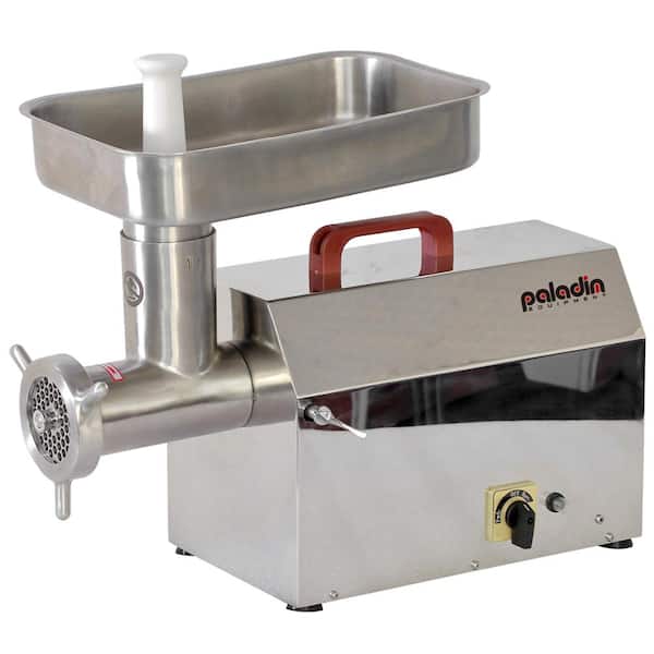 PALADIN EQUIPMENT #12 120V Stainless Steel Commercial Meat Grinder Stainless Steel Electric 1 HP