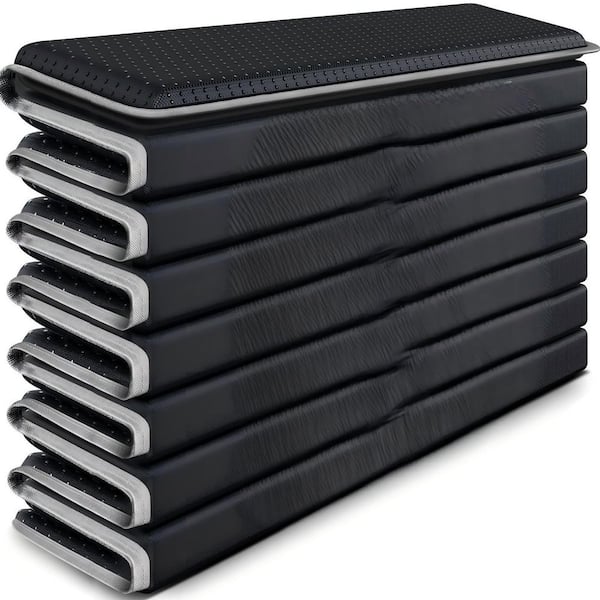 21.5 in. x 70 in. Heavy Duty Black Chair Pad with Anti-Slip Dots, Couch Cushion Support for Sagging Seat