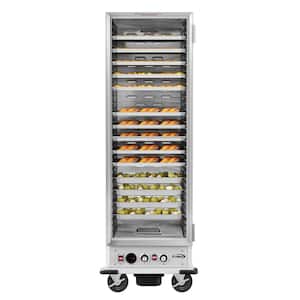33 in. Commercial Non-Insulated Glass Door Holding/Proofing Cabinet with 36 Pans Capacity in Silver Buffet Server