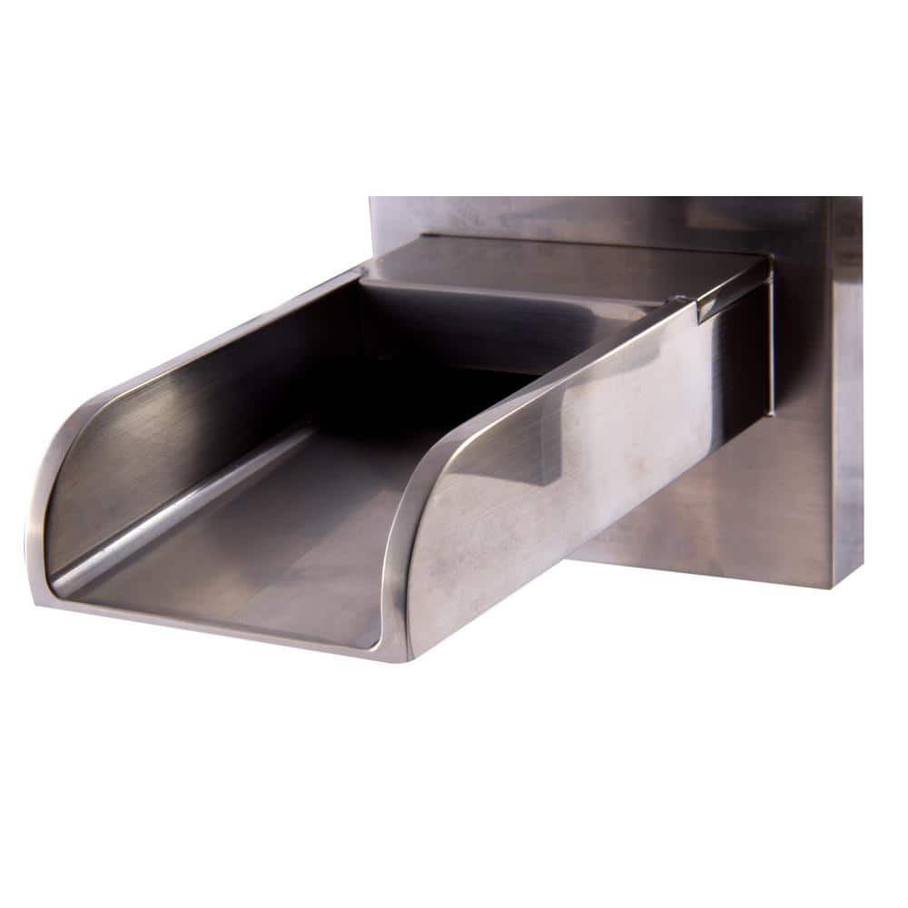 ALFI 12.63'' Brushed Nickel Modern Waterfall Wall Mounted Faucet