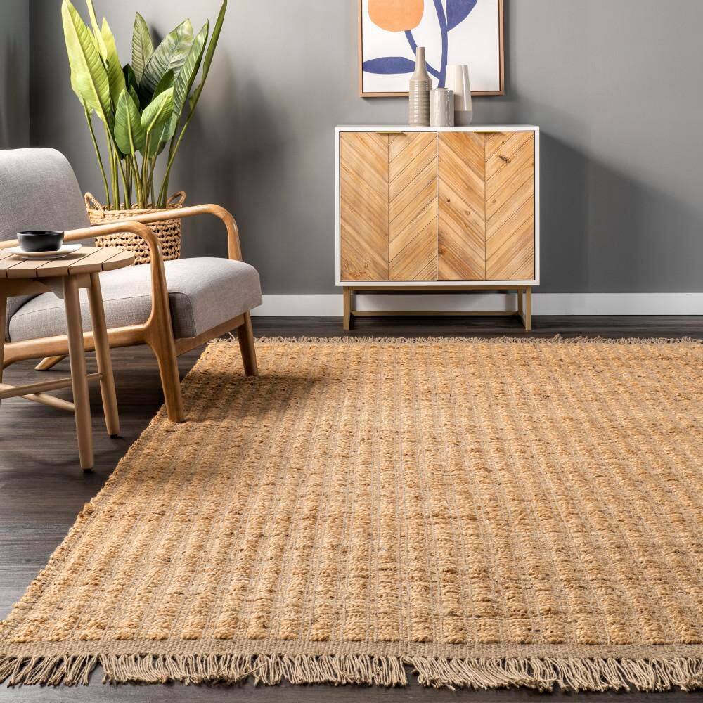 Hallie Natural Jute Braided Handmade 3' x 5' Area Rug
