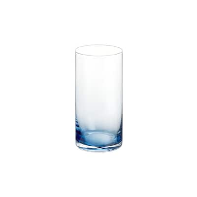 Skylar 19.8 oz. Midnight Blue Ombre Highball Glasses (Set of 4)