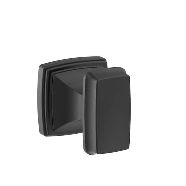 Revitalize Knob Single Robe Hook in Matte Black