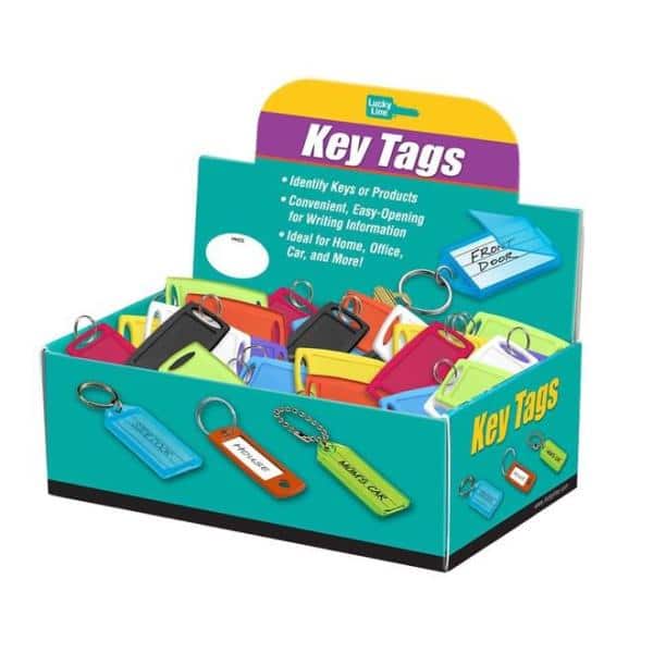 Small Rectangular Plastic Label-It Tag in Assorted Colors (200-Pack)