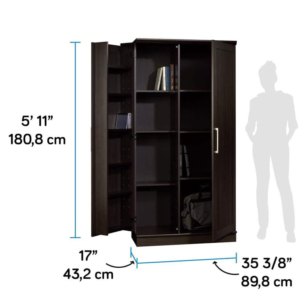 Dakota Oak Adjustable Shelving Office Storage Cabinet