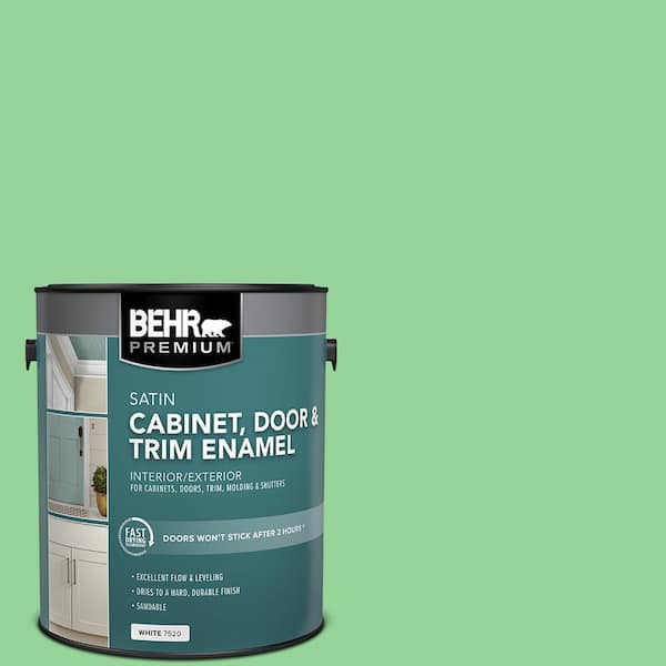 BEHR PREMIUM 1 gal. #N480-7 Midnight Blue Semi-Gloss Enamel  Interior/Exterior Cabinet, Door & Trim Paint 712301 - The Home Depot