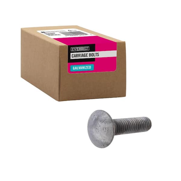 Everbilt 3/8 in.-16 x 1-1/2 in. Galvanized Carriage Bolt (25-Pack)