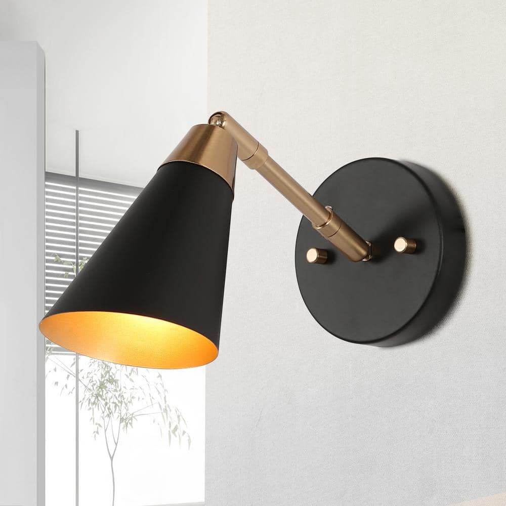 Kenon Matte Black Direct Wired LED Vanity Light, Energy Star