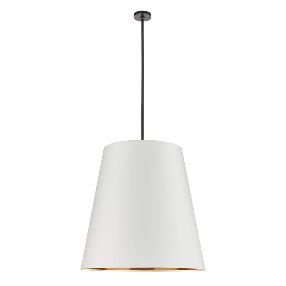 Kuzco Lighting Pd311030g Calor 3 Light 30  Wide Pendant - Urban Bronze / White / Gold