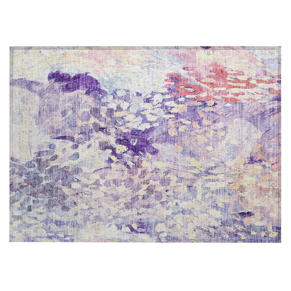 Chantille Machine Washable Indoor/Outdoor Abstract ACN2736 Purple 2 ft. x 3 ft. Accent Rug price history on PriceWatchPro