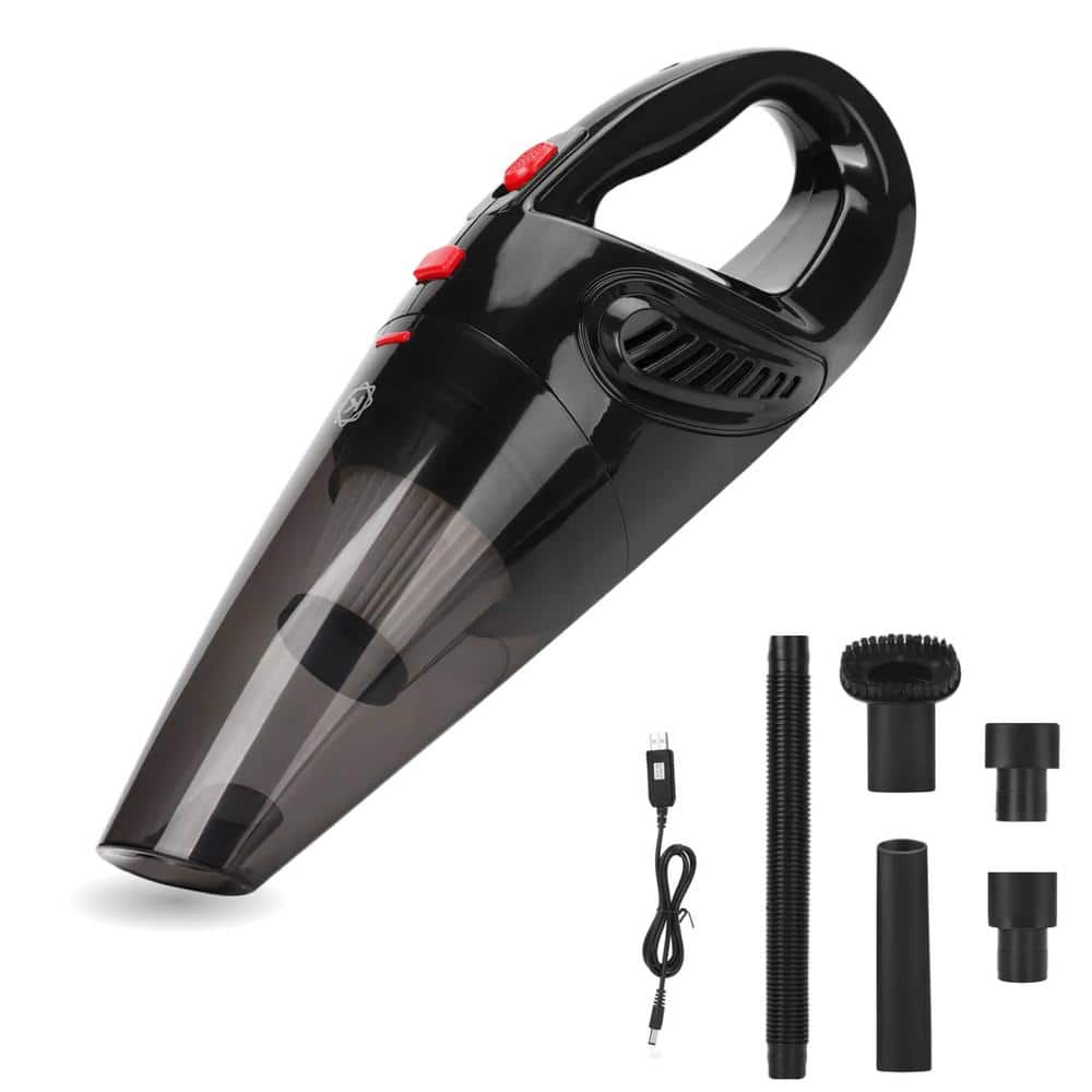 Black Cordless Handheld Vacuum with Washable HEPA Filter