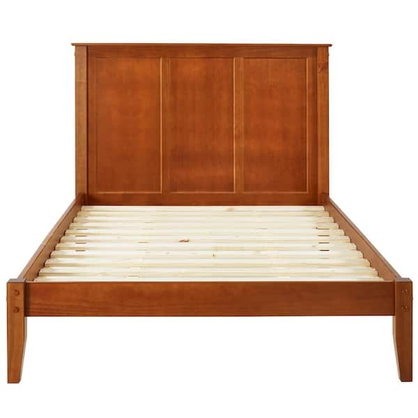 Camaflexi Shaker Style Cherry Full, King Size Bed Frame With Headboard Cherry Wood