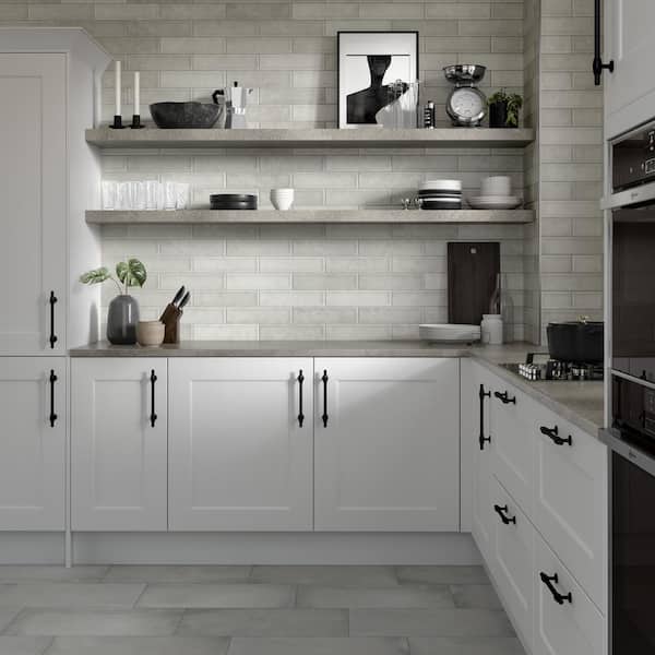 Emser Tile Emser Raku™ Matte Charcoal 3 x 12 Ceramic Wall Tile