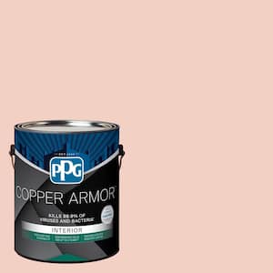 1 gal. PPG1063-3 Pale Coral Eggshell Antiviral and Antibacterial Interior Paint with Primer