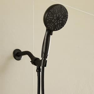 5-Spray Patterns 5 in. High Pressure Wall Mount Handheld Shower Head with 2.5 GPM and 59 in. Long Hose