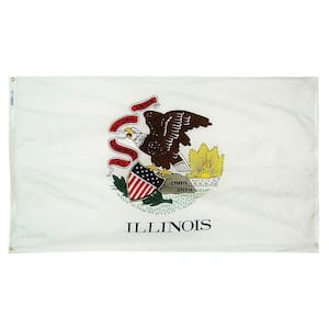 3 ft. x 5 ft. Illinois State Flag