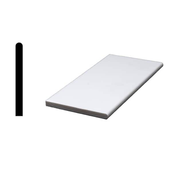 Siltech Innovative Windowsill Products Designer White 1/2 in. x 5-7/8 in. x 60 in. Acrylic Bullnose Window Sill Moulding