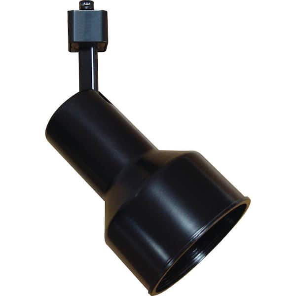 Volume Lighting 1-Light Black Adjustable Small Continental/Step Cylinder Track Lighting Head