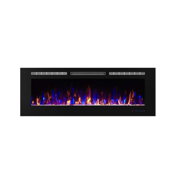 60 in. Recessed Installation Fireplace Insert with Remote Control