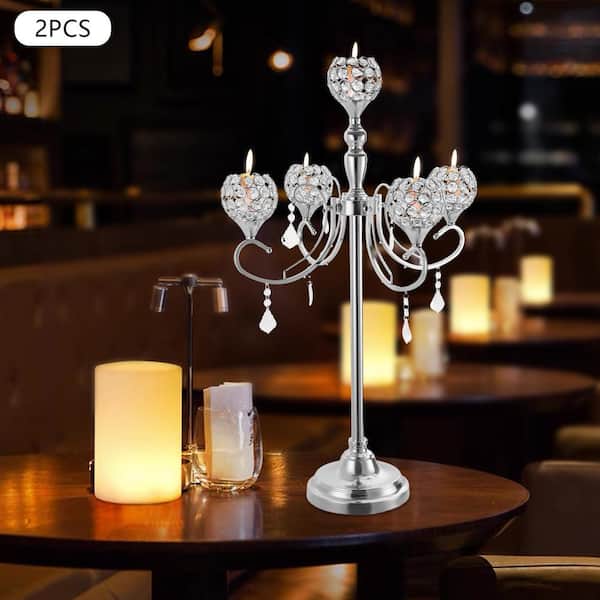Dolity Modern Candlestick Holders Iron Candle Holder for Wedding