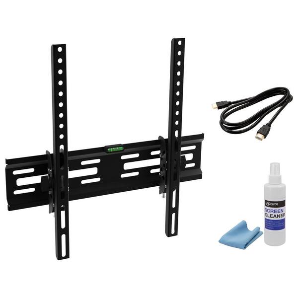 GPX Fixed/Tilt TV Mount Kit for TVs 28 in. to 60 in. with 20° Tilt up to 99 lbs.