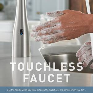 Essie Touchless Single-Handle Pull-Down Sprayer Kitchen Faucet with MotionSense Wave and Power Clean in Matte Black