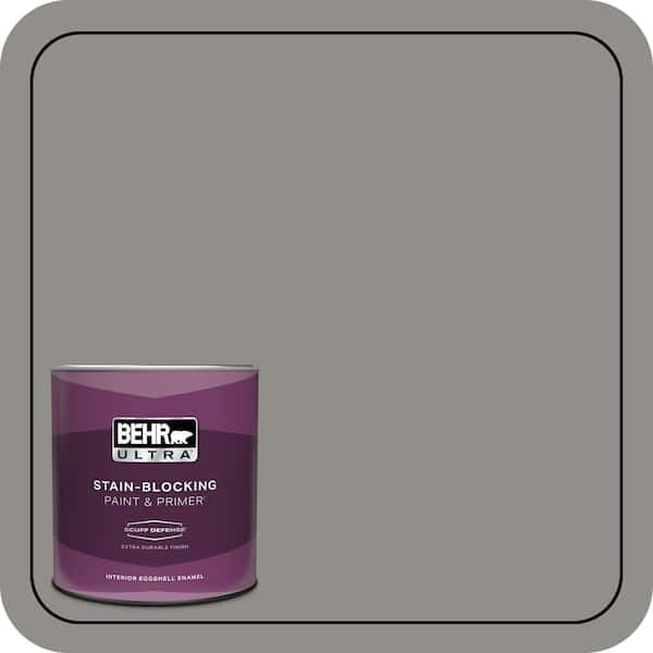 BEHR ULTRA 1 qt. Home Decorators Collection #HDC-AC-19 Grant Gray Extra Durable Eggshell Enamel Interior Paint & Primer