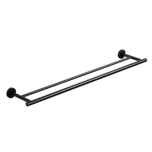 32 in. Wall Mounted Double Towel Bar in Oil Rubbed Bronze