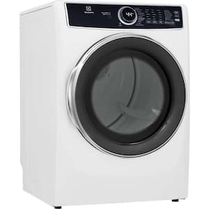 8 cu. ft. White Front Load Perfect Steam Gas Dryer with LuxCare Dry and Instant Refresh