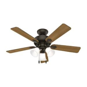 Swanson 44 in. LED Indoor New Bronze Ceiling Fan with Light