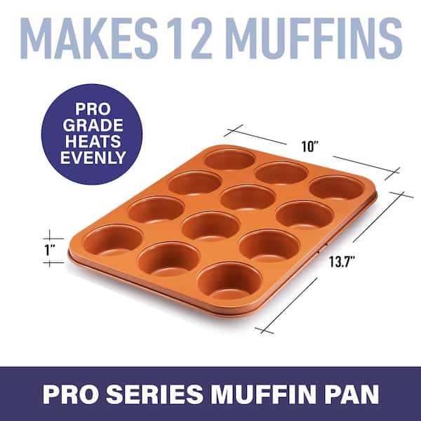 Muffin Pan for Baking, Nonstick Cupcake Tin 12 Cup Regular Size, 1