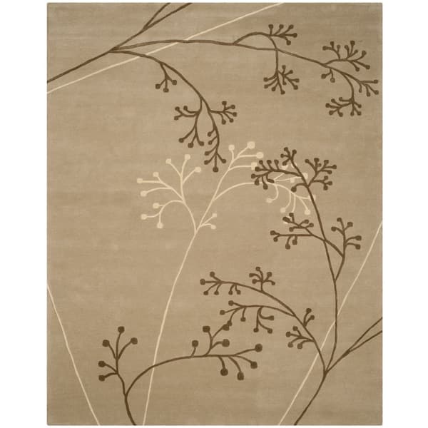 Soho 10 ft. x 14 ft. Sage Floral Area Rug