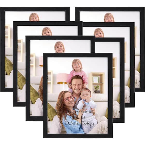 Cubilan 8 in. x 10 in. Brown and Gray and Black Picture Frame for Wall or  Tabletop (Set of 10) M5GM01 - The Home Depot