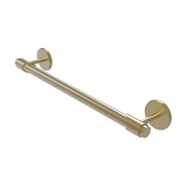 Allied Brass Tribecca Collection 30 in. Wall Mounted Single Towel Bar in Satin Brass