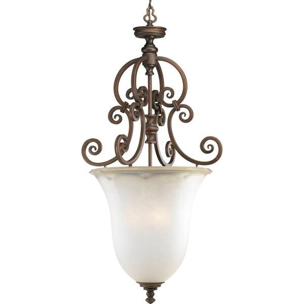 Thomasville Lighting Guildhall Collection 3-Light Roasted Java Foyer Pendant-DISCONTINUED