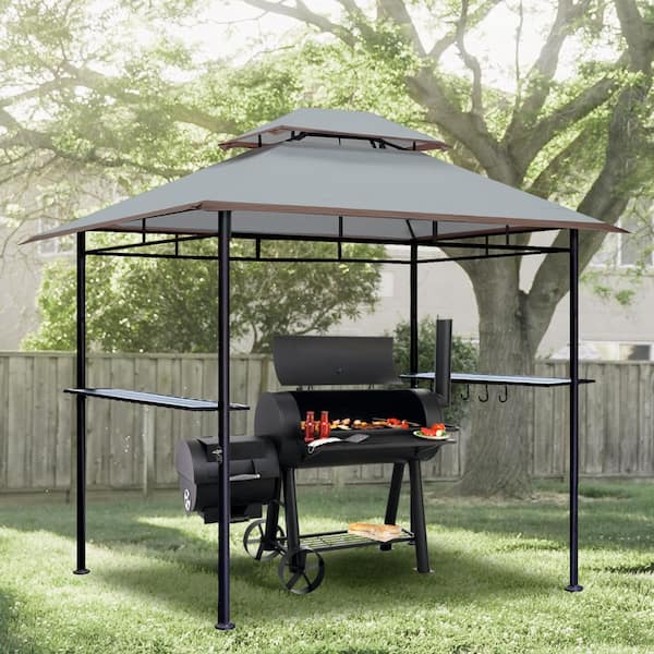 Terracemaster 6 ft. x 9 ft. Grill Outdoor Patio Grill Gzebos with ...