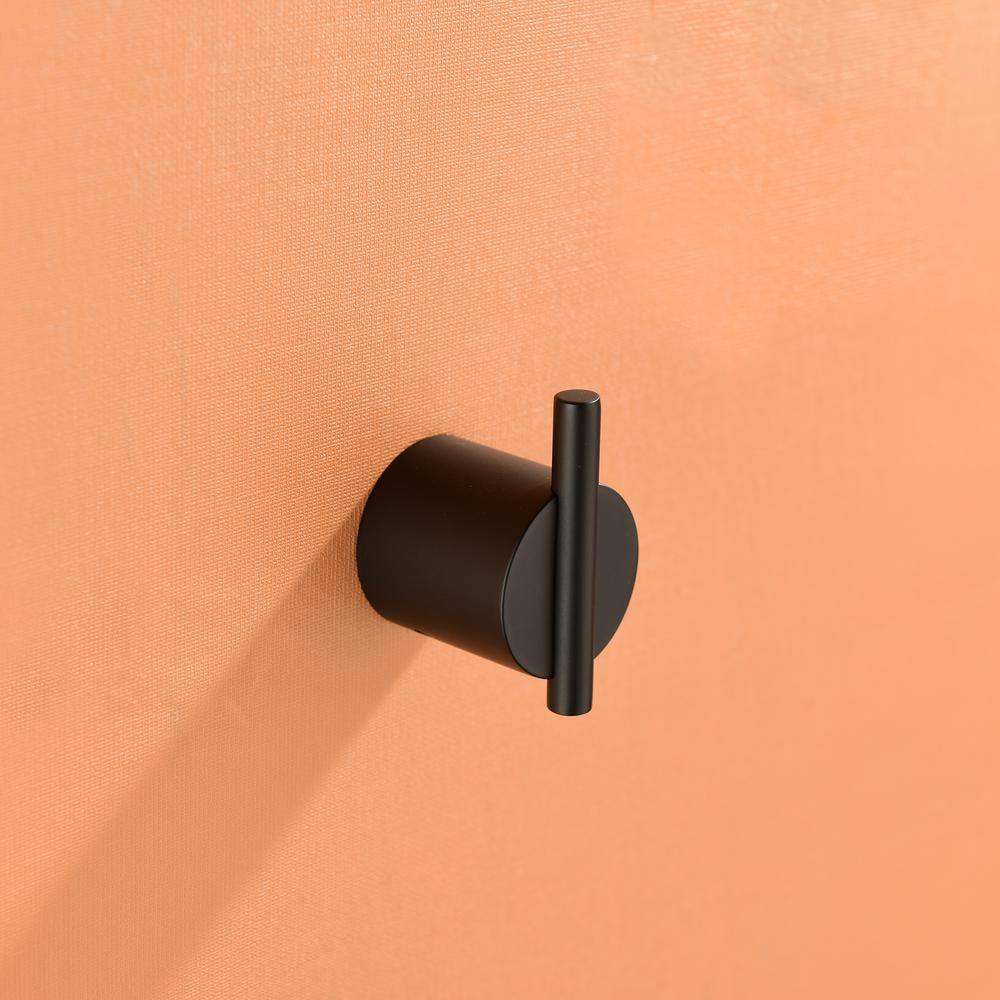 Matte Black Stainless Steel 4-Piece Bathroom Hardware Set