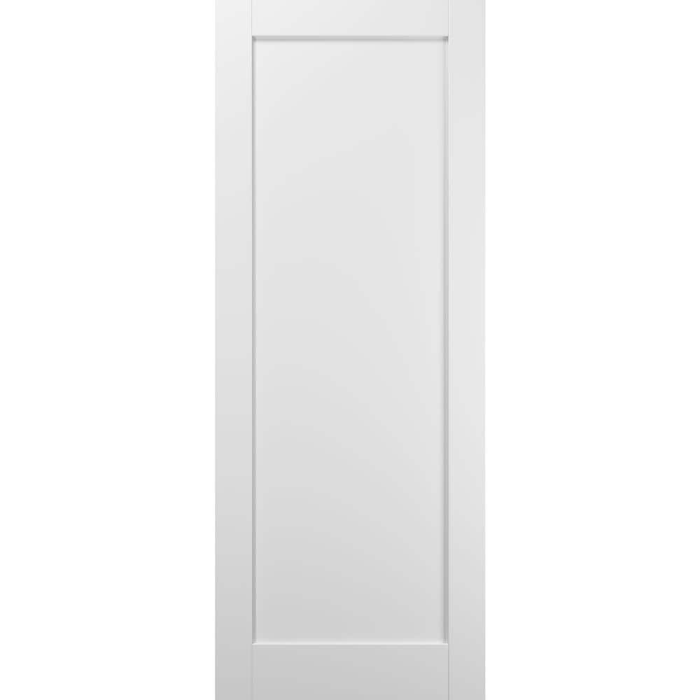 Sartodoors 4111 24 In. X 80 In. 1 Panel No Bore Solid MDF Core White ...