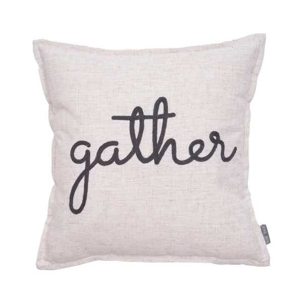 EverGrace Waska Linen Pillow 18 in. x 18 in. Gather