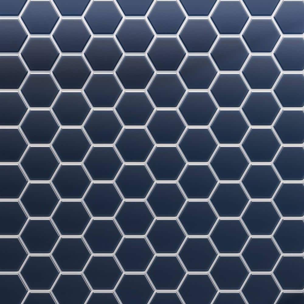 3 in. Beehive 10.25 in. x 11.75 in. Hexagon Deep Blue Matte Glass Mesh-Mounted Mosaic Tile (9.13 sq. ft./Case) price history on PriceWatchPro
