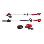 M18 18-Volt Lithium-Ion Brushless Cordless String Trimmer, M18 FUEL Pole Saw, Charger and 8.0Ah Battery Combo Kit