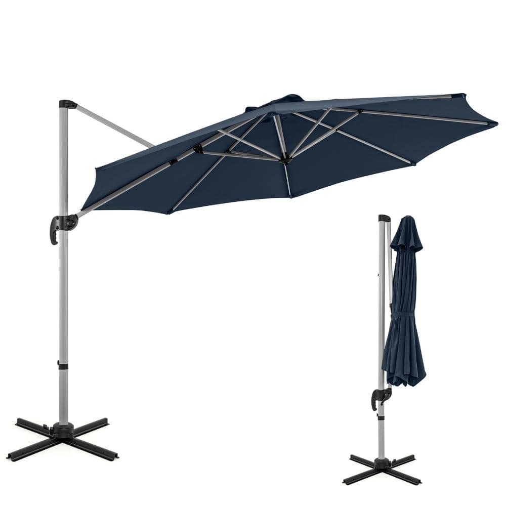 11 ft Outdoor Cantilever Patio Umbrella with 360 Degree Rotation and Adjustable Tilt, Navy price history on PriceWatchPro
