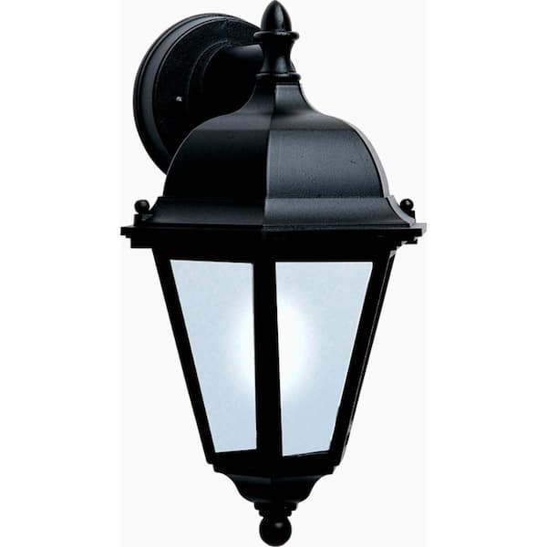 Maxim Lighting Westlake 8 in. W 1-Light Black Outdoor Wall Lantern Sconce