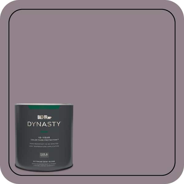 BEHR DYNASTY 1 qt. #N110-4 Gothic Purple Semi-Gloss Enamel Exterior Stain-Blocking Paint & Primer
