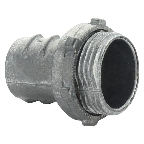 Commercial Electric 1 In Flexible Metal Conduit Fmc Screw In Connector Ffcwz 100 1 The Home 8530