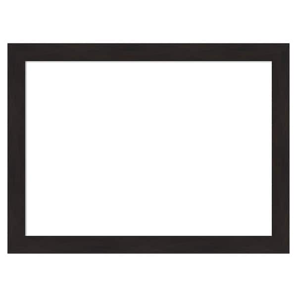Amanti Art Furniture Espresso Narrow 32 in. x 24 in. Polystyrene Framed Dry Erase Magnetic Memo Board