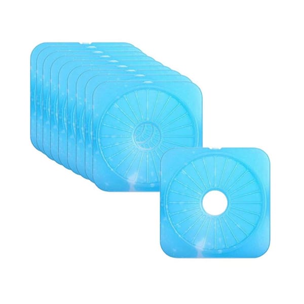 10-Pack Reusable Slim Ice Packs for Camping, Freezer Packs, Long-Lasting Cool Packs for Lunch Box and Lunch Bags