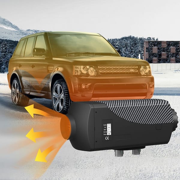 8KW Diesel Air Heater Muffler Diesel Heater 12-Volt Remote Control Diesel Parking Heater with LCD Switch for Car Trucks