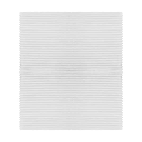 Fleece Throw Blanket White, 50 x 60 in. Flannel Throw Blanket, 1 Cute Small Fuzzy Throws Bed Blanket