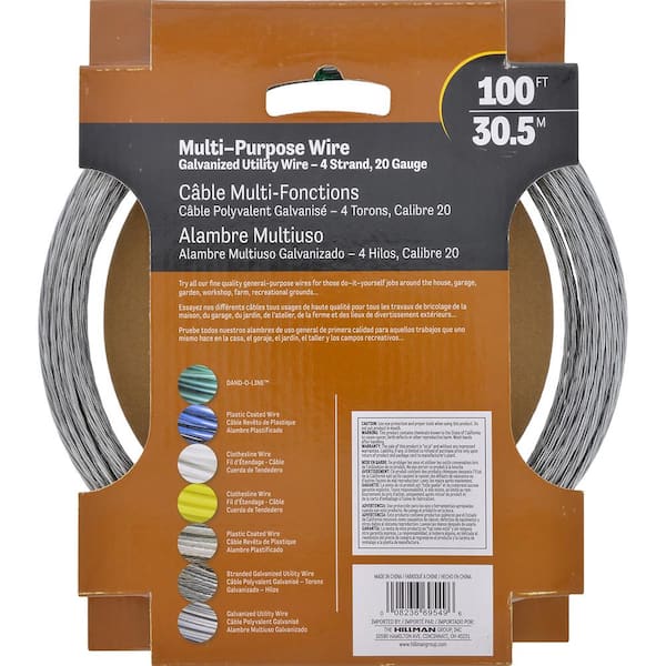 Made in USA - 20 AWG, 0.032 Inch Diameter, 318 Ft., Solid, Grounding Wire -  78264744 - MSC Industrial Supply